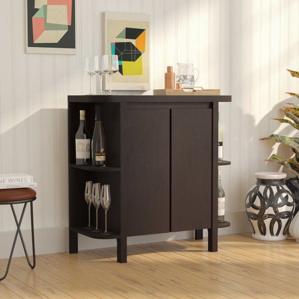 Latitude Run Spraggins Bar with Wine Storage & Reviews Wayfair
